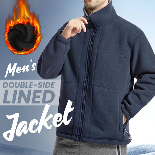 🎅Høstsalg 49 % rabatt🎄Herrejakke i dobbeltvevd fleece