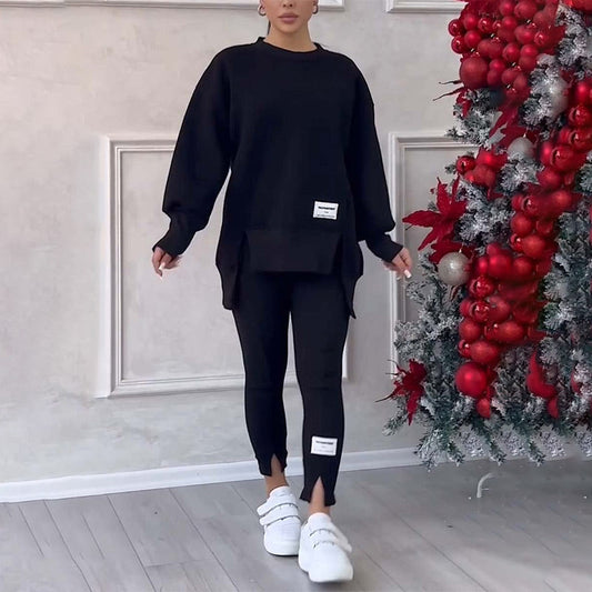 🌸Nyhet 50 % rabatt💖Casual sweatshirt-leggingssett for kvinner