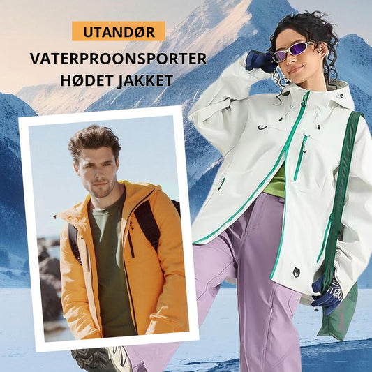 🎅Høstsalg 49 % rabatt🍂Utendørs vanntett sportsjakke med hette