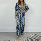 🥻Kvinners sommermote Letter Print Plus Size Bodysuit med elastisk midje