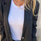 Casual Mid-Long Button Down-frakk med revers for kvinner