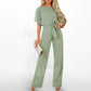 Jumpsuit med høy midje og vide ben for kvinner
