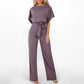Jumpsuit med høy midje og vide ben for kvinner