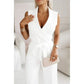 ☀️Frauen Ermeløs V-hals uten ermer Jumpsuit🕊️
