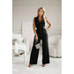 ☀️Frauen Ermeløs V-hals uten ermer Jumpsuit🕊️