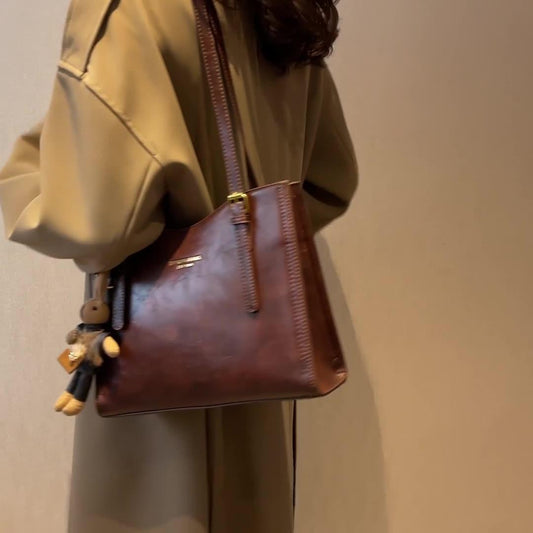 Vintage stor kapasitet tote bag