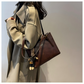 Vintage stor kapasitet tote bag