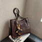 Vintage stor kapasitet tote bag