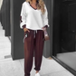 ⏳Tidsbegrenset spesialtilbud⏰Fargerikt pullover-hettegenser og joggebukse-sett