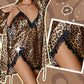 Begrenset opplag!!!💥💥 Sexy morgenkåpe og nattøy med leopardmønster