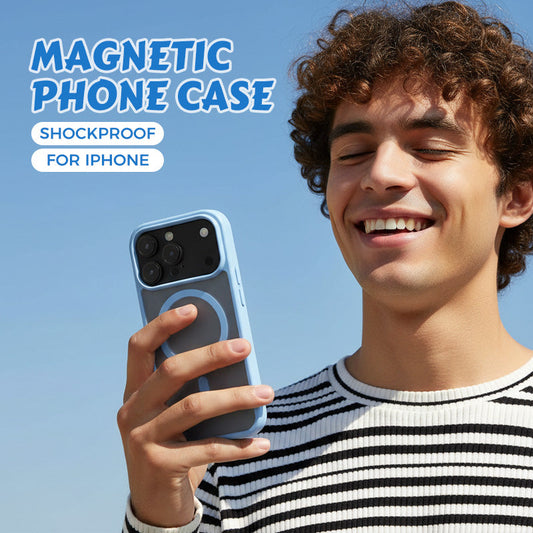 🌟Helt nytt oppgraderingsmagnetisk støtsikkert telefonveske for iPhone