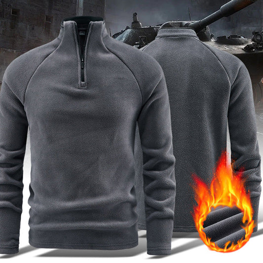 🛡️🔥 Den urbane gentlemannens varmeste allierte. 🛡️ 💼 En stilren genser for jobb og fritid.