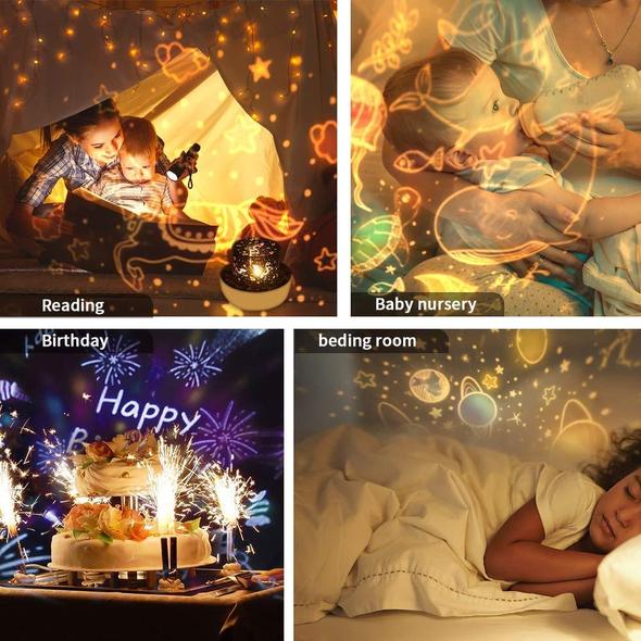 360 Rotation Starry Sky Projector - Luckyeo